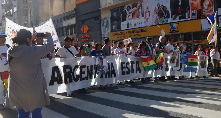 Movilizaciones en la Provincia contra golpe de Estado en Bolivia