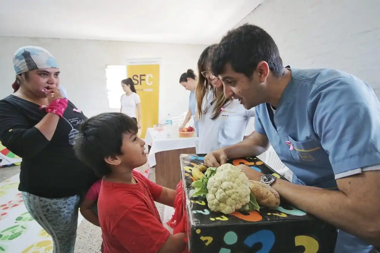 Jornada de alimentación saludable en barrio San Agustín