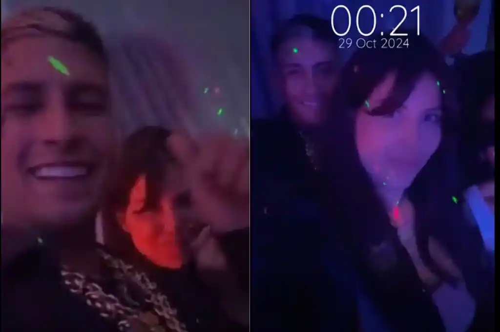 Wanda Nara junto a L-Gante