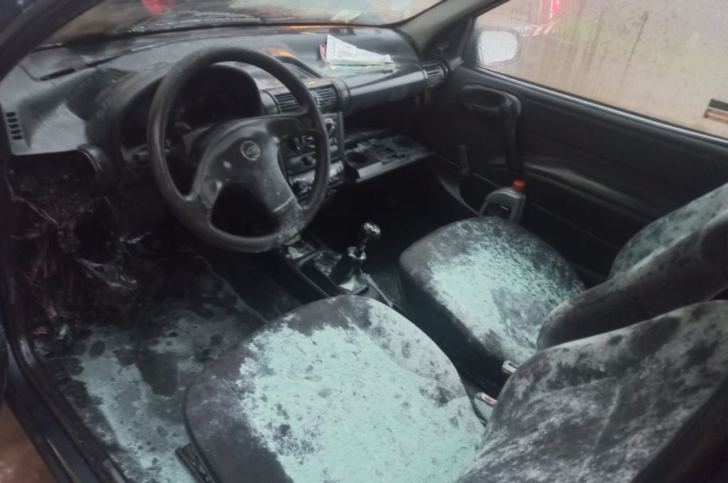 Camioneta quemada