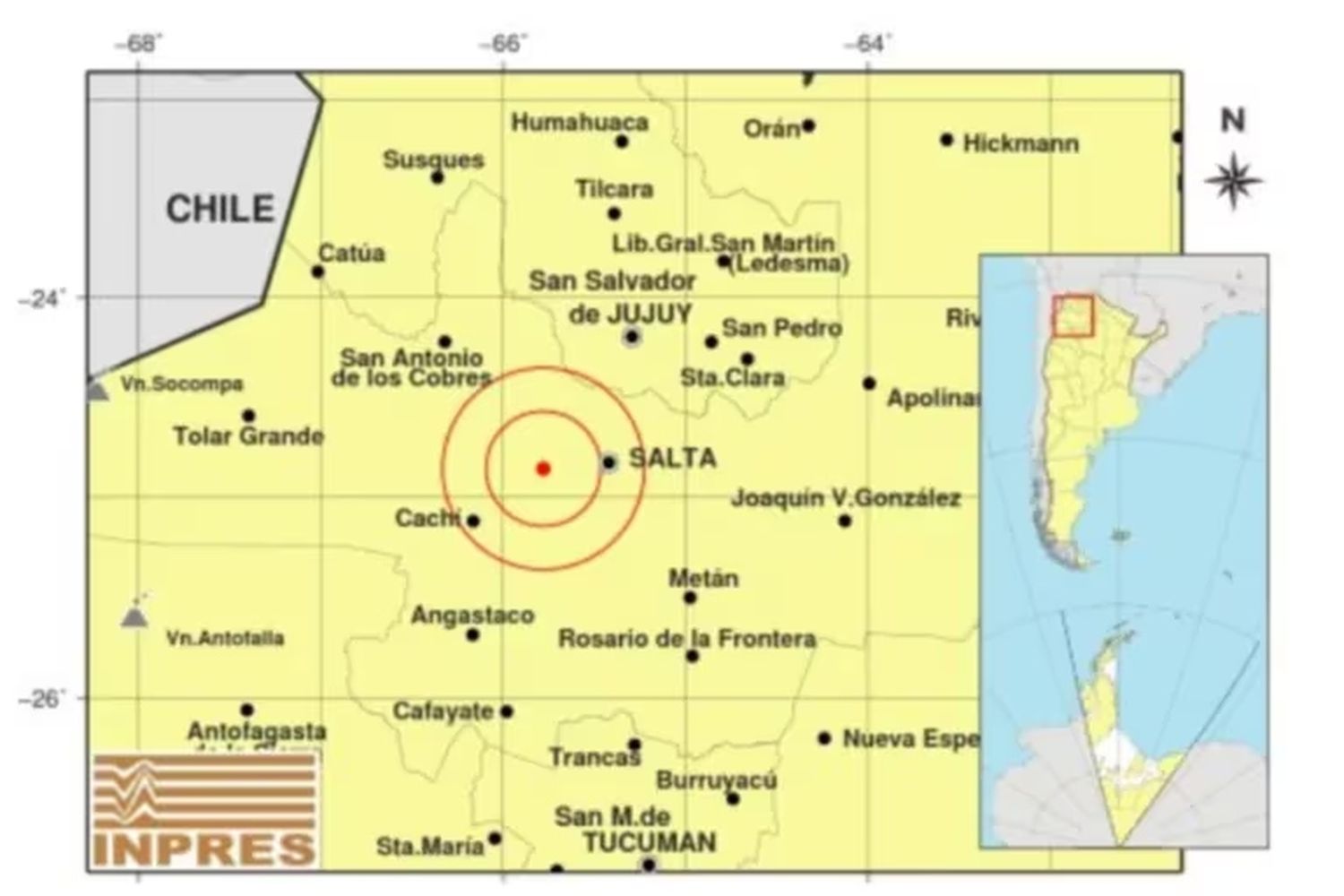 Un fuerte temblor sacudió a las provincias de Salta y Tucumán