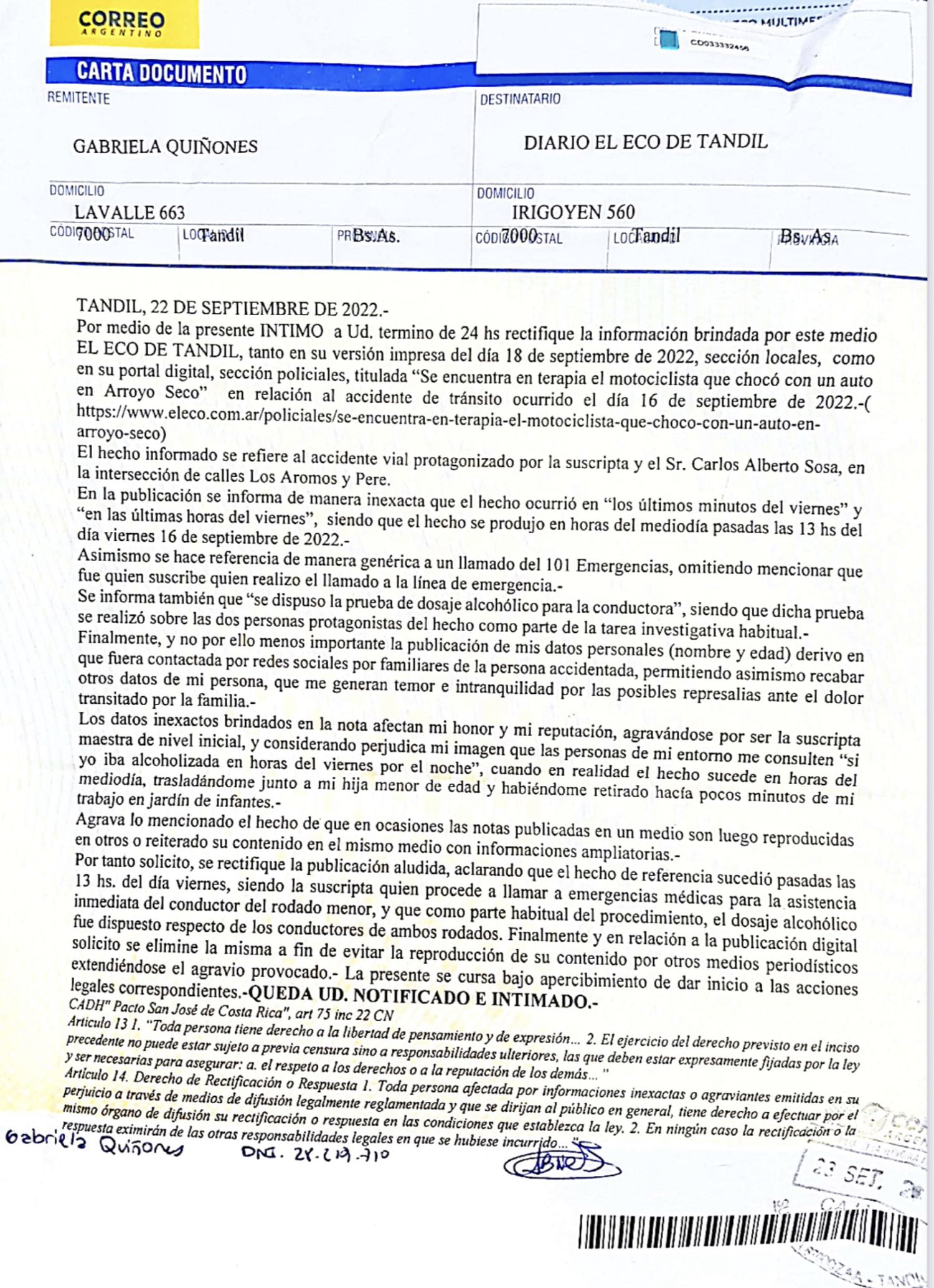 Carta documento