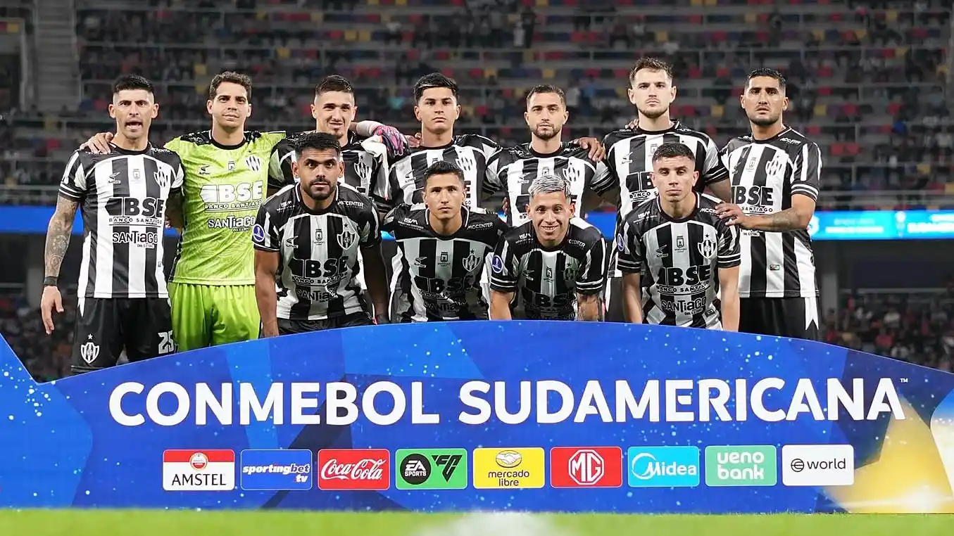 La formación de Central Córdoba en el partido de ida.