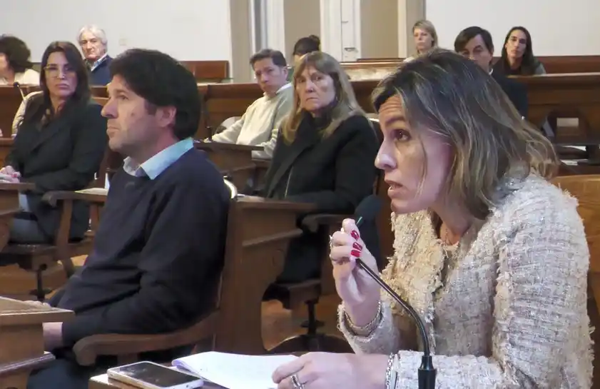 La concejal de Unión por la Patria Noelia Domeniguini.