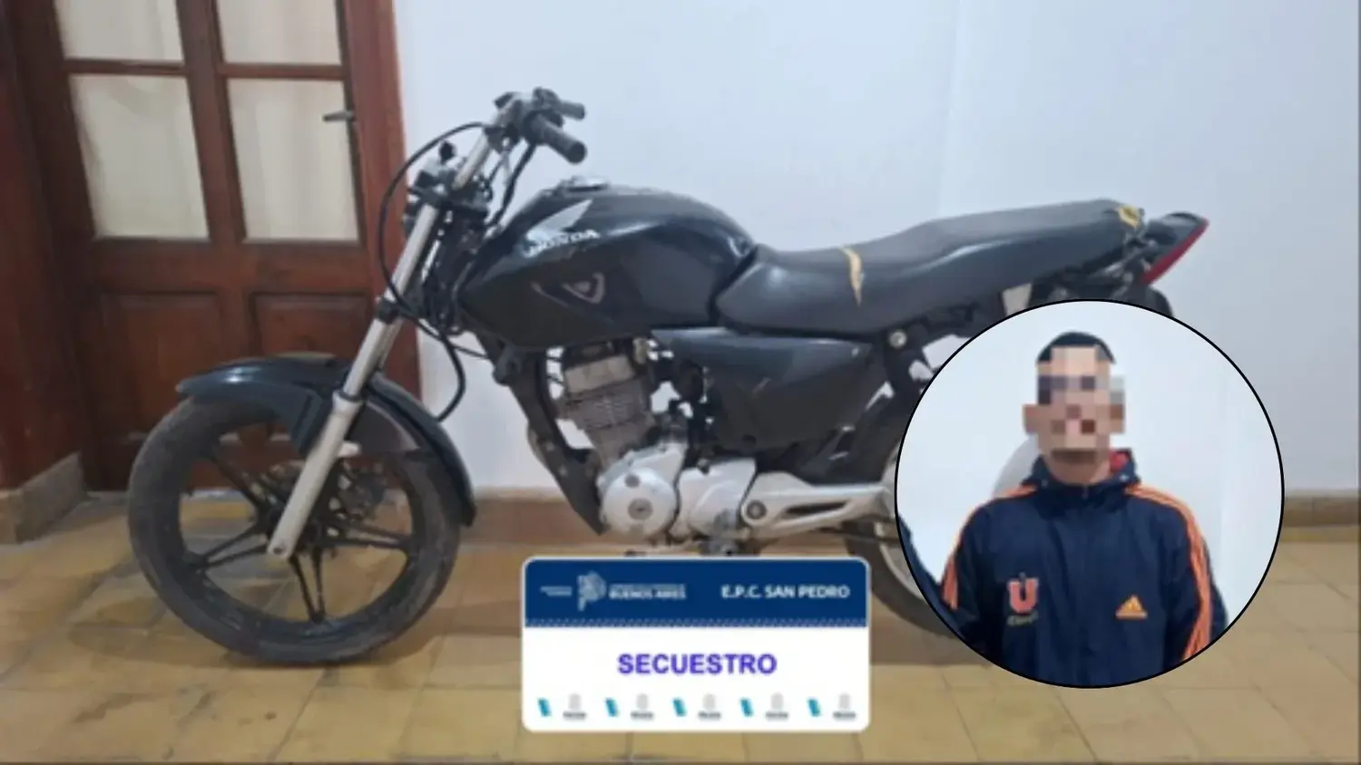 El motociclista fue interceptado en la intersección de 11 de Septiembre y Ayacucho.