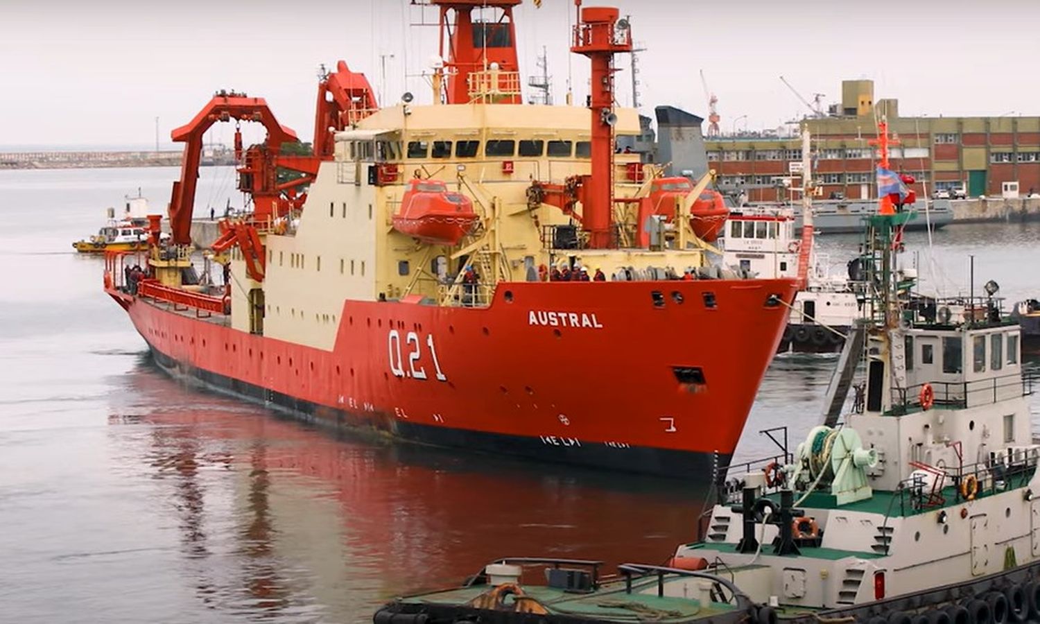 Este lunes amarrará en el Puerto local el Buque Oceanográfico ARA “Austral”