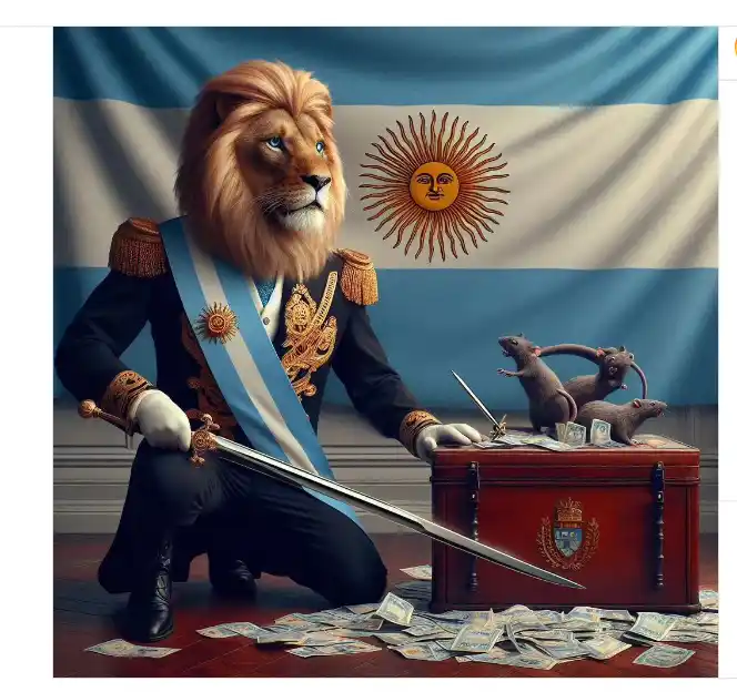 La foto que publicó Milei en Instagram calificando -nuevamente- de ratas a los legisladores.