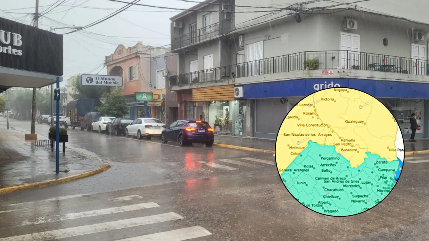 Desde esta noche se prevén lluvias y tormentas para la región. La alerta para San Pedro es para el lunes por la mañana.