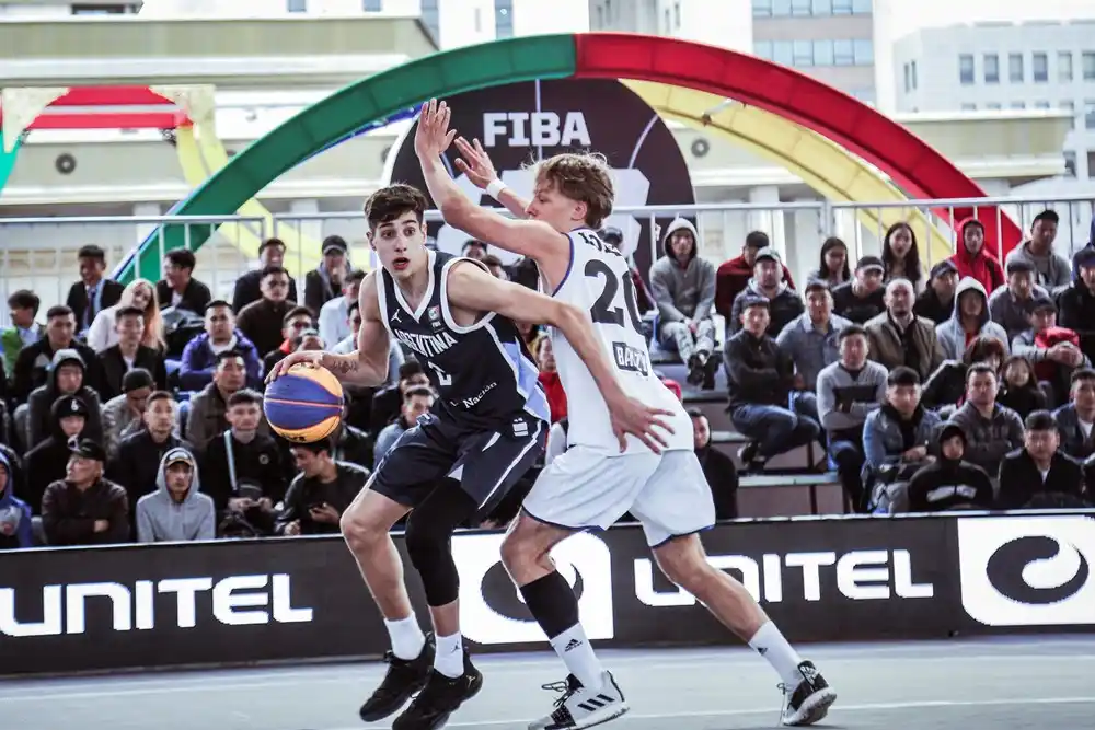Mateo Díaz se lució con Argentina en el inicio del Mundial 3X3