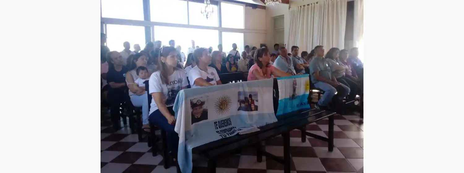 Ara San Juan: bendijeron los cuadros en el Museo de la Base Naval