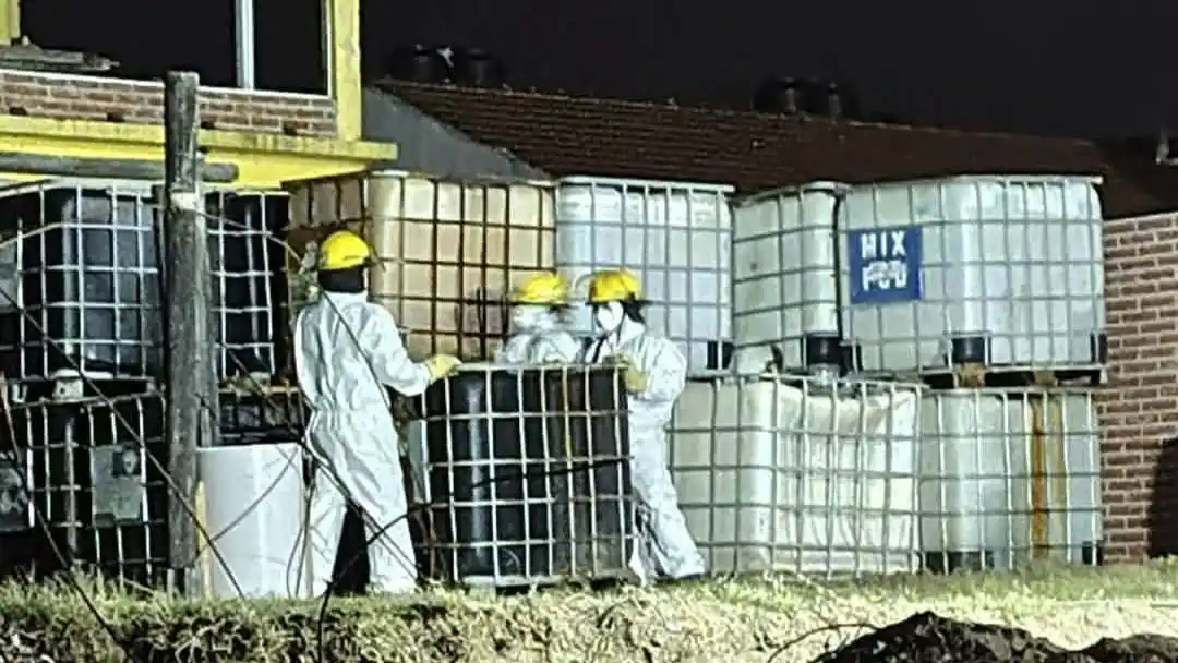 Fuga de gases tóxicos en la zona de Mar del Tuyú. Foto: Infozona