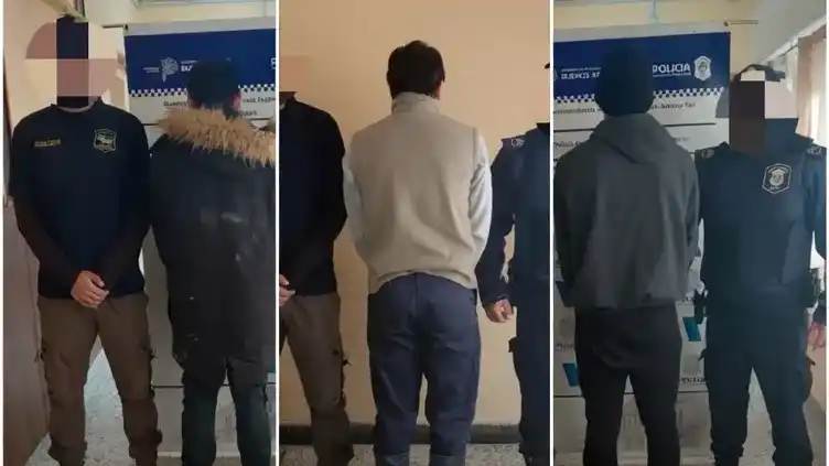 Los tres detenidos acusados por venta de estupefacientes
