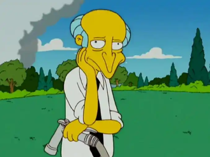 Mala noticia para Burns, Flanders, Smithers y Skinner 