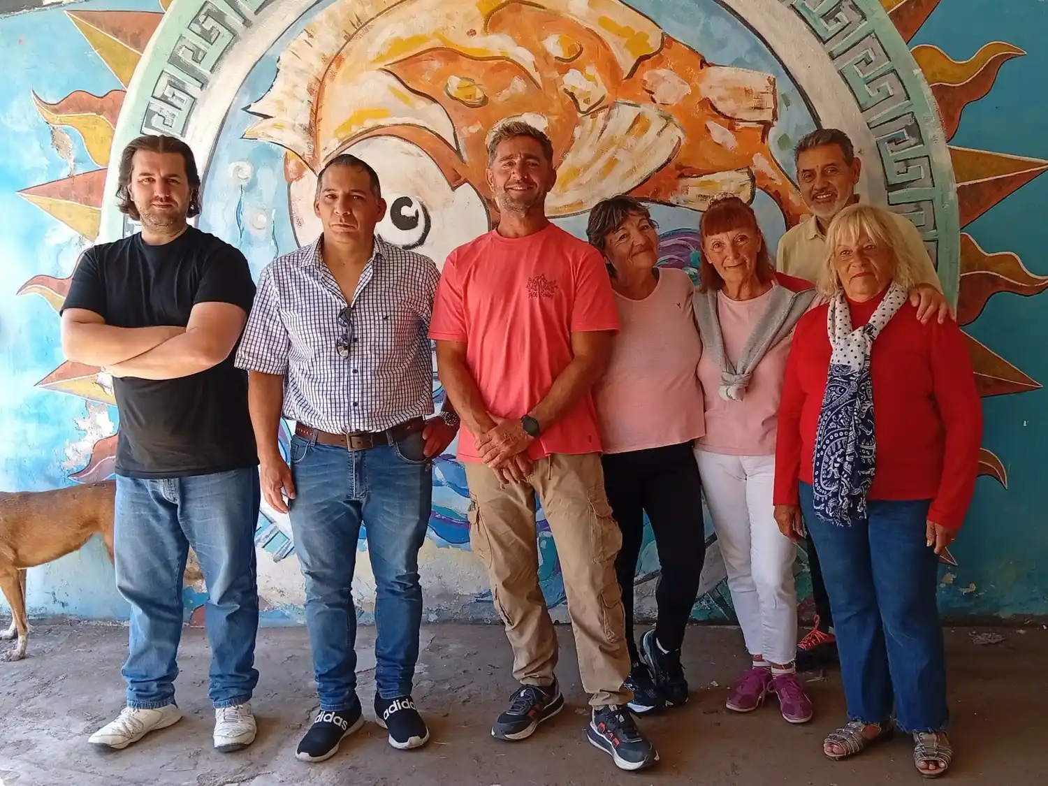 Integrantes de la nueva conducción de la Junta Vecinal de Marisol