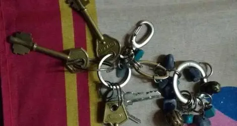 Llaves encontradas en el Vía Crucis