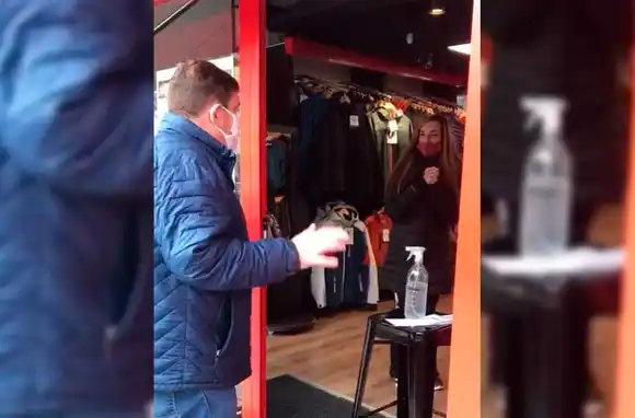 Video: el consejo de Montenegro en su recorrida por los distintos puntos comerciales