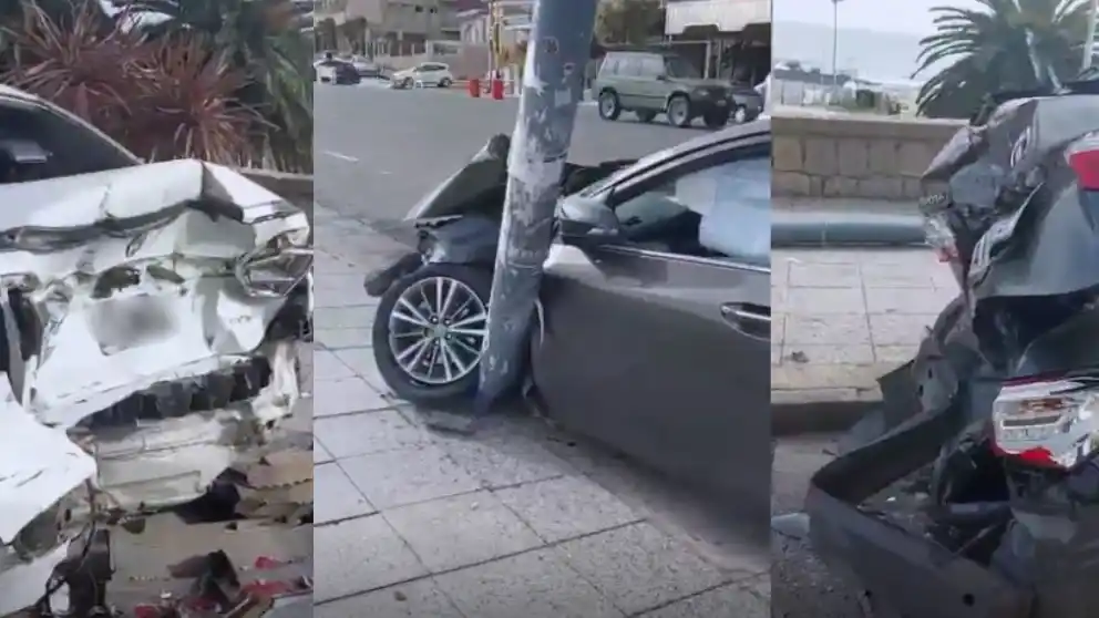 Así amaneció la costa luego del accidente