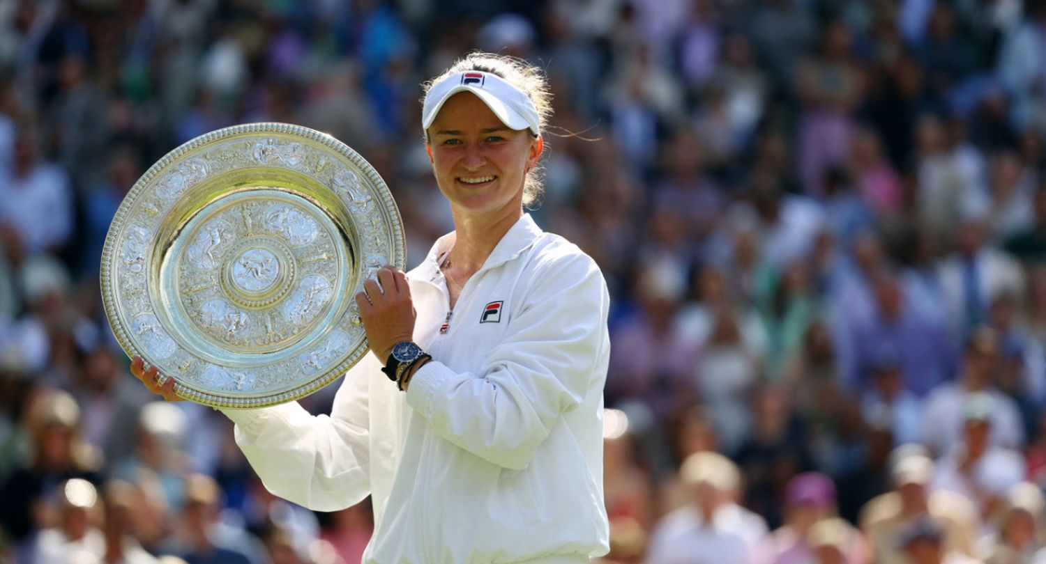 Krejcikova, la campeona de Wimbledon 2024.