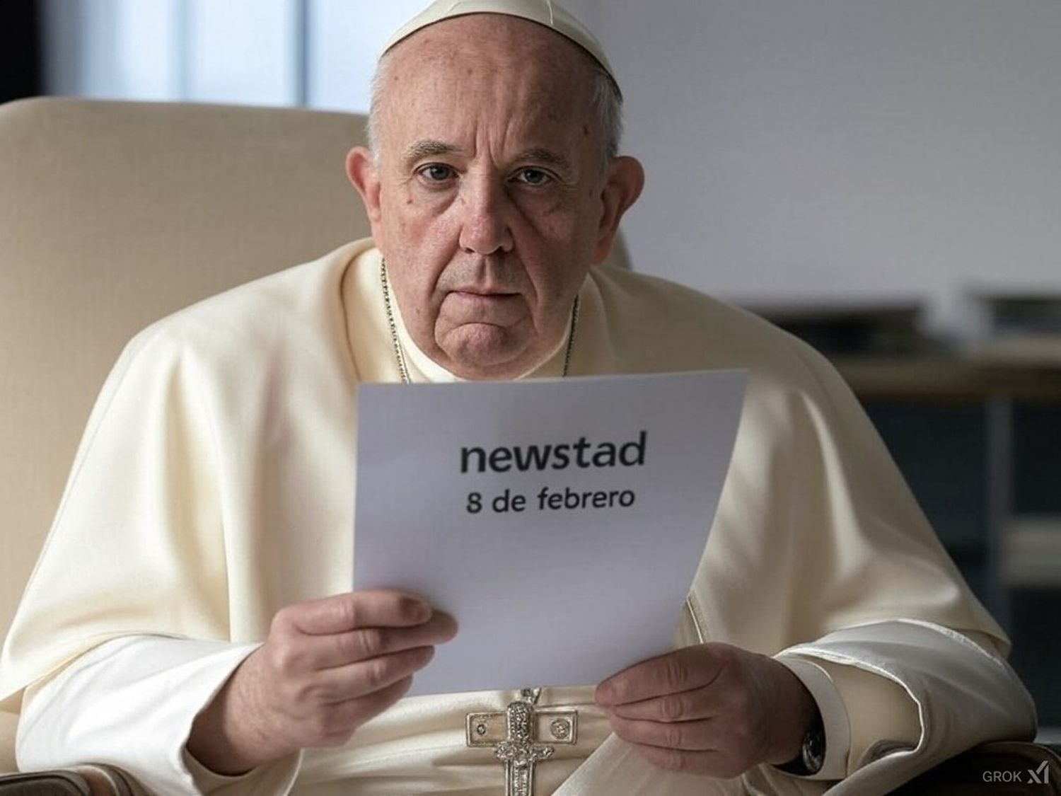 Santoral. Francisco, leyendo el Santoral del 8 de febrero.
