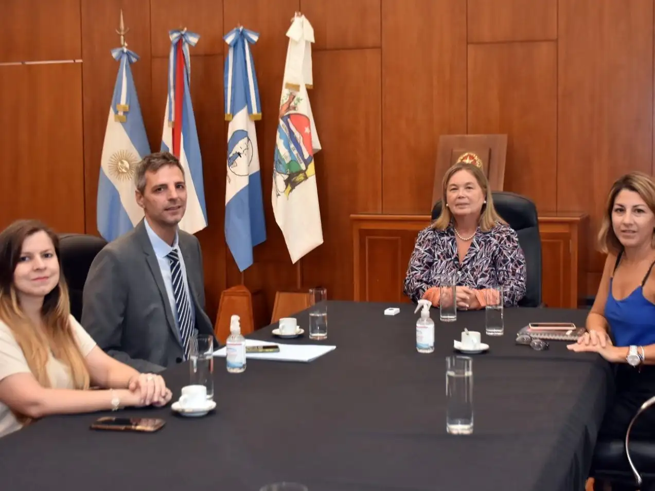 Cecilia Domínguez, Fernando De Benedetto, Susana Medina y Juliana Estefanía Darrigo. (Foto: Poder Judicial de Entre Ríos).