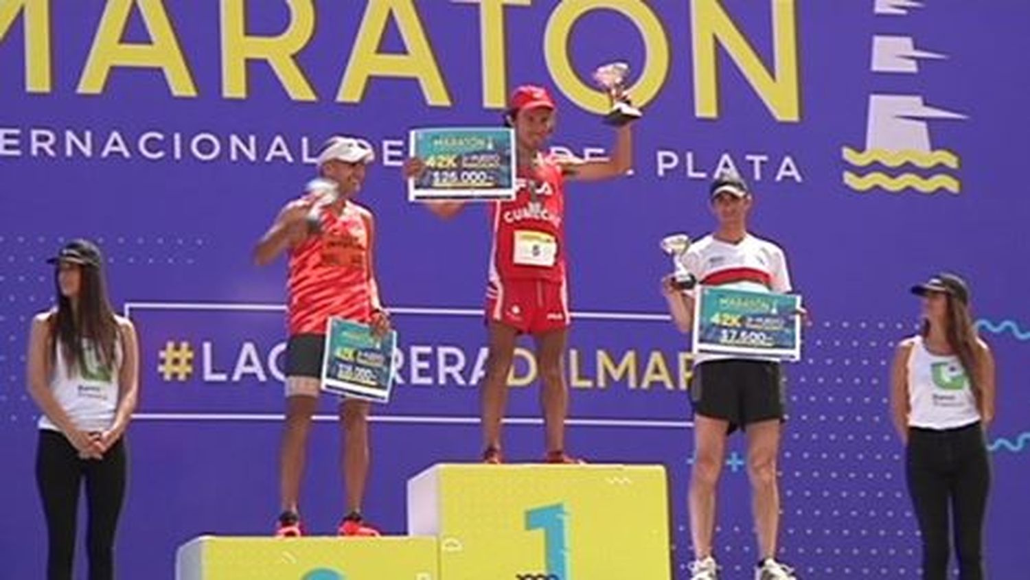 Walter Jacob salió tercero en el Maratón de Mar del Plata