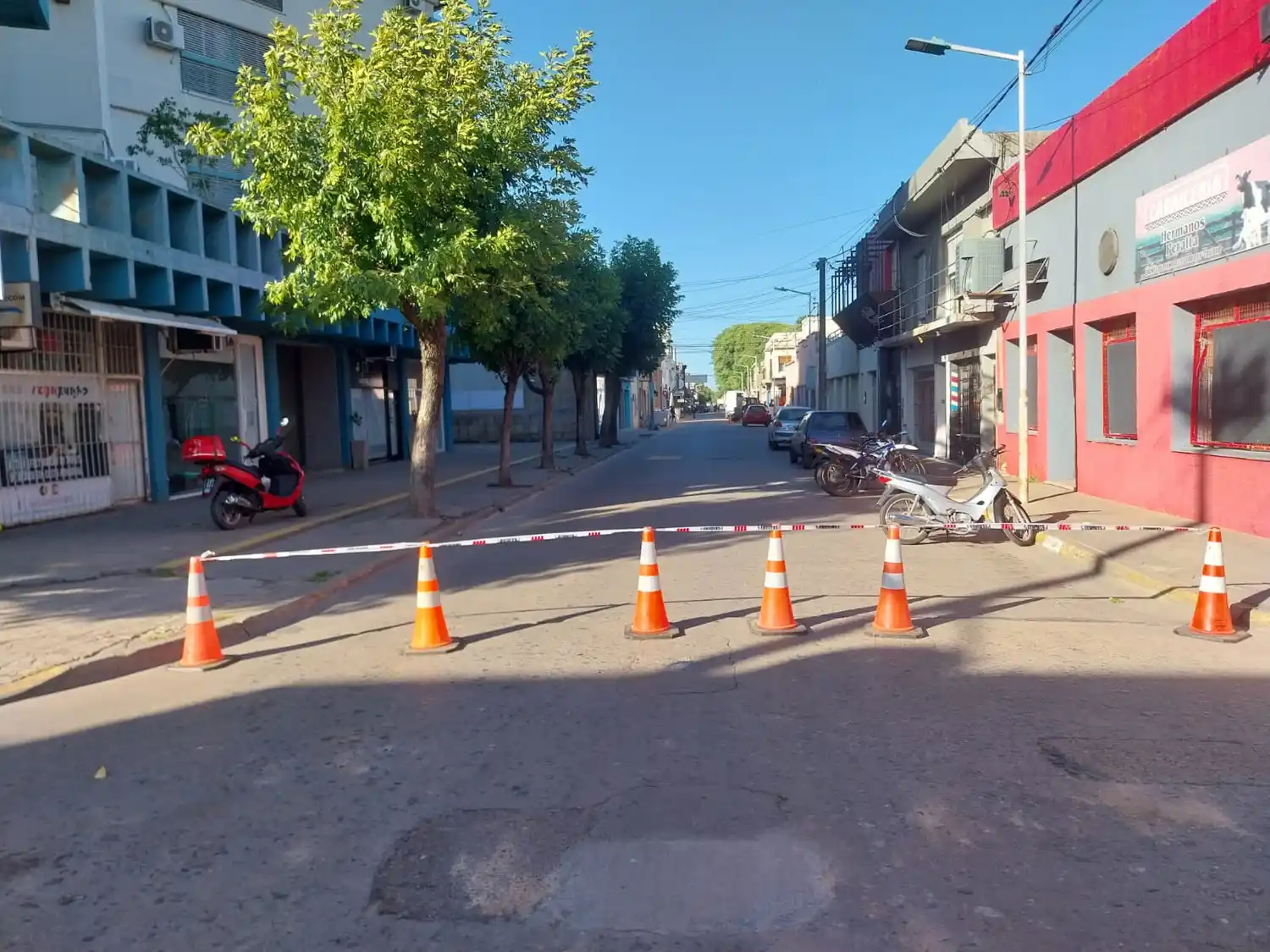 calle cortada pérdida de gas