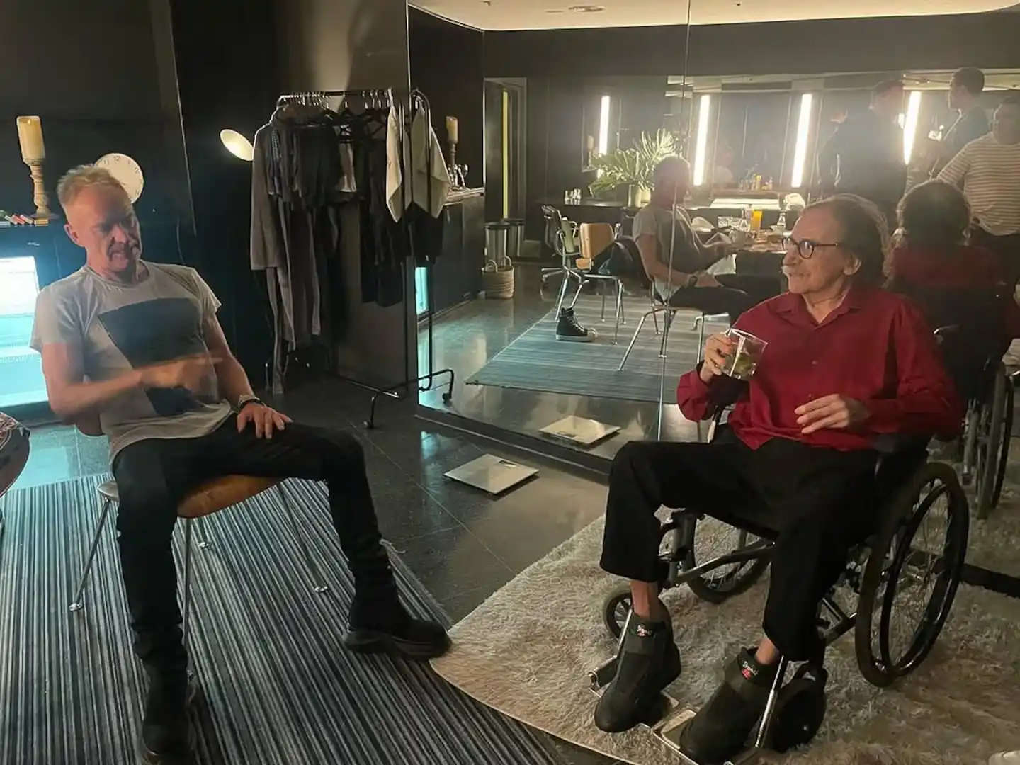 Charly García y Sting se reencontraron en Buenos Aires antes del show del británico en el Movistar Arena.