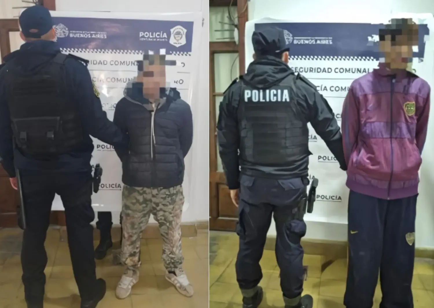 Los sujetos fueron trasladados a la Comisaría.