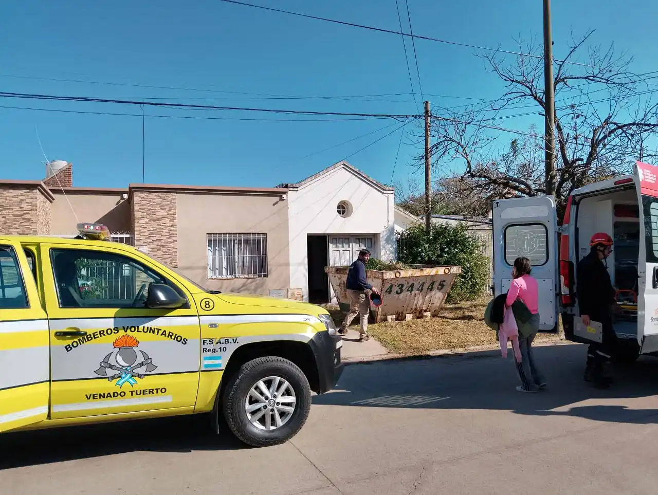 Bomberos rescataron a un menor.