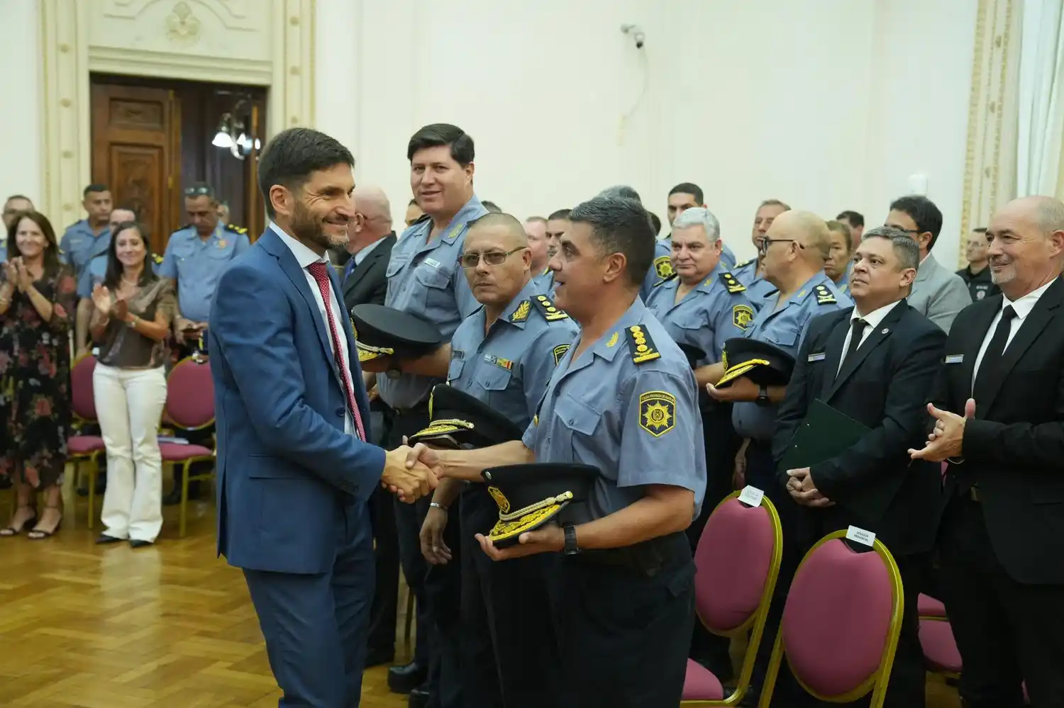 Pullaro en el lanzamiento de la beca Auxiliar Forense