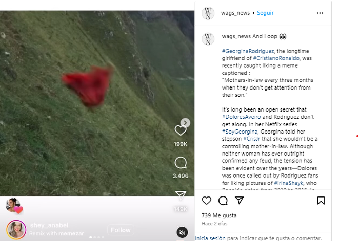 Este es el meme al que reaccionó la influencer haciendo referencia a su suegra