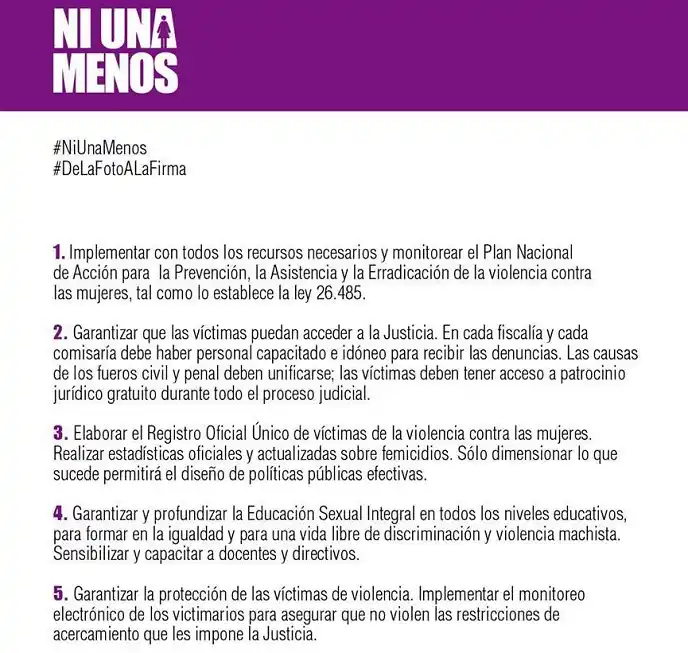 Alumnos de la escuela "Del Hornero" también gritan #NiUnaMenos