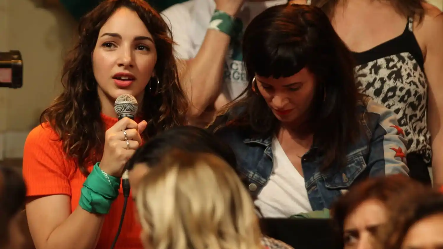 Conferencia de prensa del colectivo de Actrices Argentinas para pedir por el aborto legal
