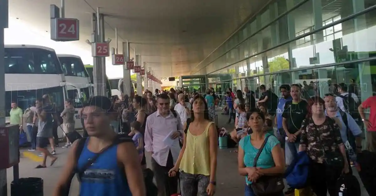 En la terminal, el movimiento es similar al del año pasado