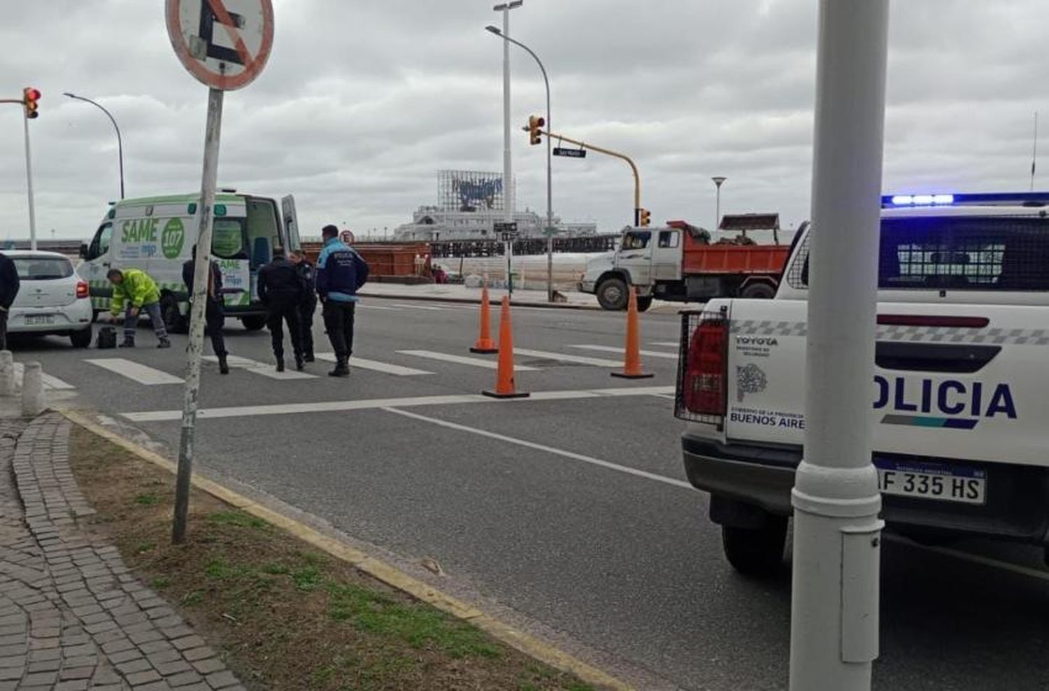 Una mujer de 71 años fue atropellada en la costa y debió ser trasladada al HIGA