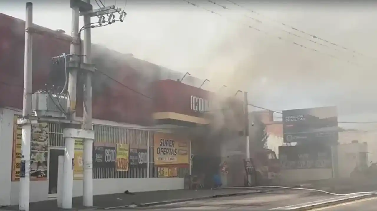 Incendio supermercado