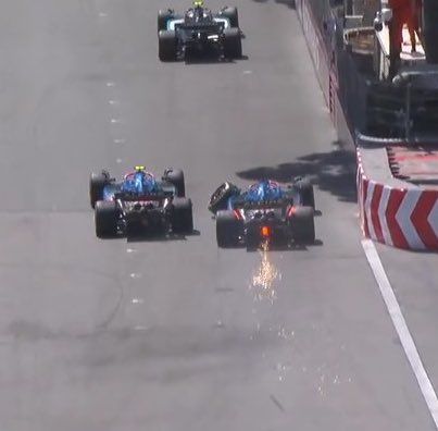 Franco Colapinto se salvó de milagro: Gasly chocó a Tsunoda y casi se lo lleva puesto
