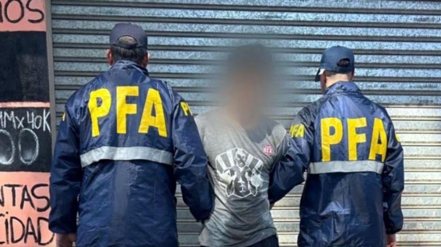 Juan Carlos Cañete, al momento de su detención. (Foto: gentileza Clarín).