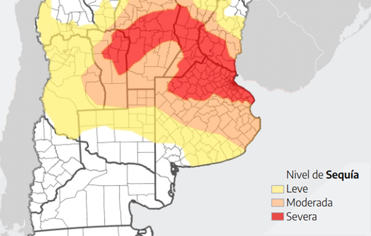 Sequía "severa" ya afecta a 78 municipios bonaerenses pero solo seis están fuera del área moderada o leve