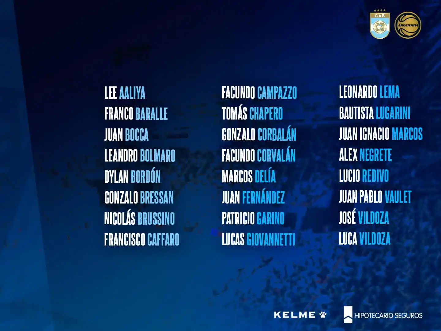 La pre lista de Prigioni para la ventana de febrero.