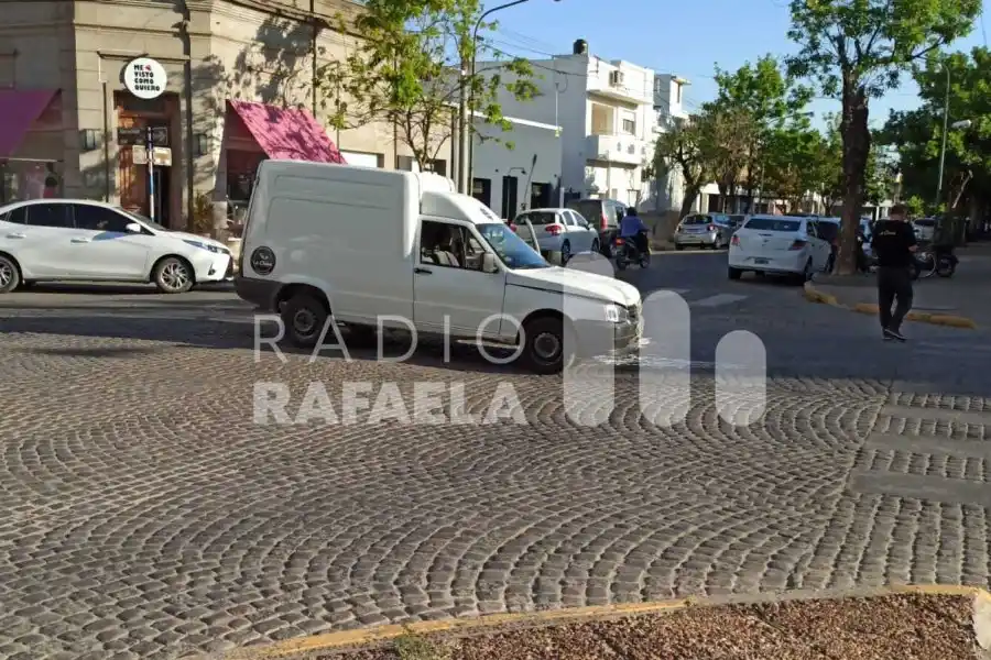 Choque en cadena en pleno centro de la ciudad