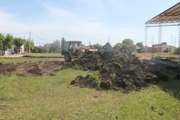 El Municipio avanzó en los trabajos en espacios públicos 