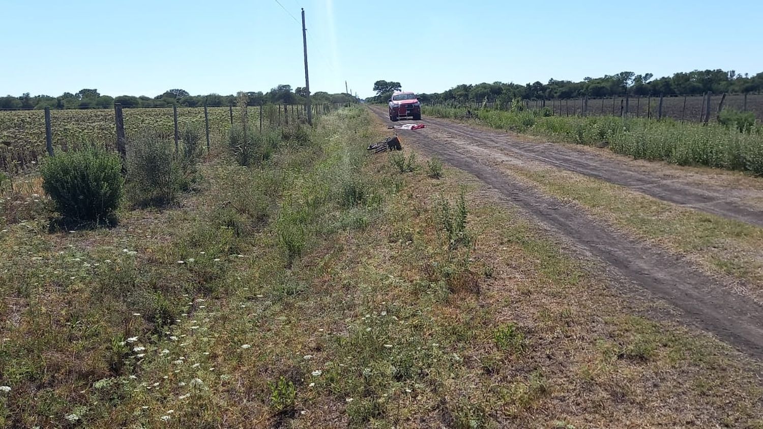 Encontraron a un hombre fallecido en camino rural