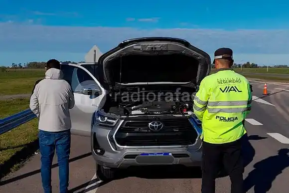 Detectaron en Susana una camioneta con pedido de secuestro en Buenos Aires