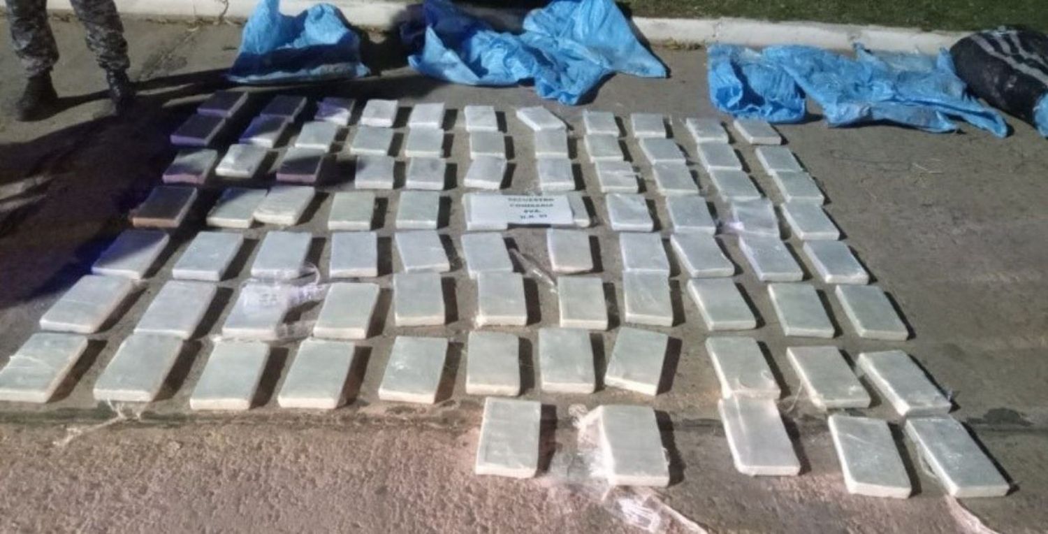 Santa Fe: hallan 85 kilos de cocaína en un campo de la localidad de General Gelly