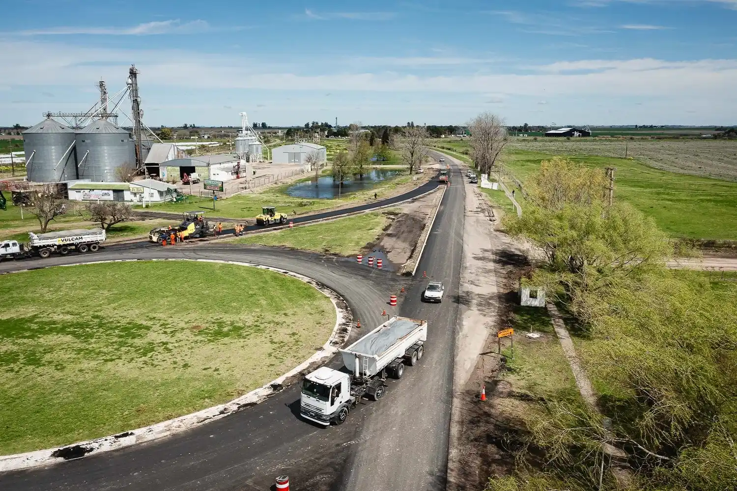 Importante progreso en la obra de la rotonda en el acceso a Seguí