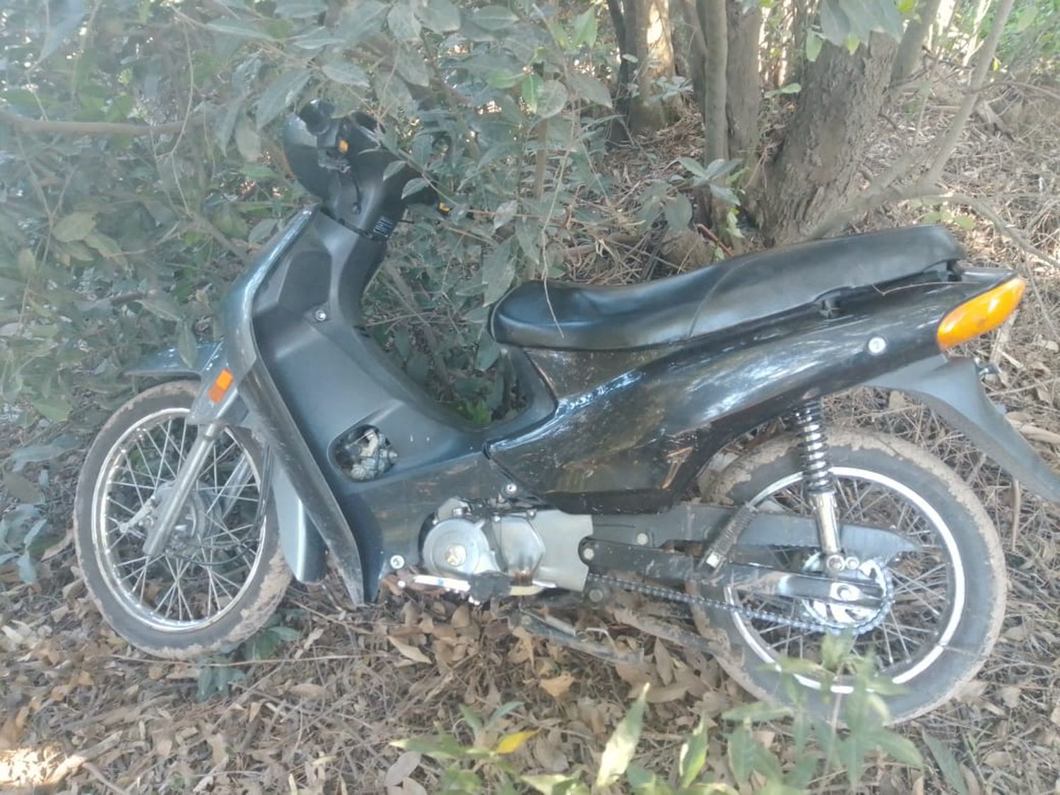 ¿Ladrones arrepentidos?: Robaron una moto a la madrugada pero luego la dejaron abandonada en un baldío