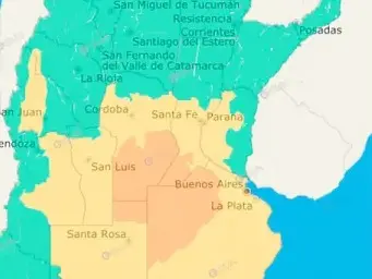 Emitieron alerta amarilla por lluvia y tormentas para este  sábado por la noche