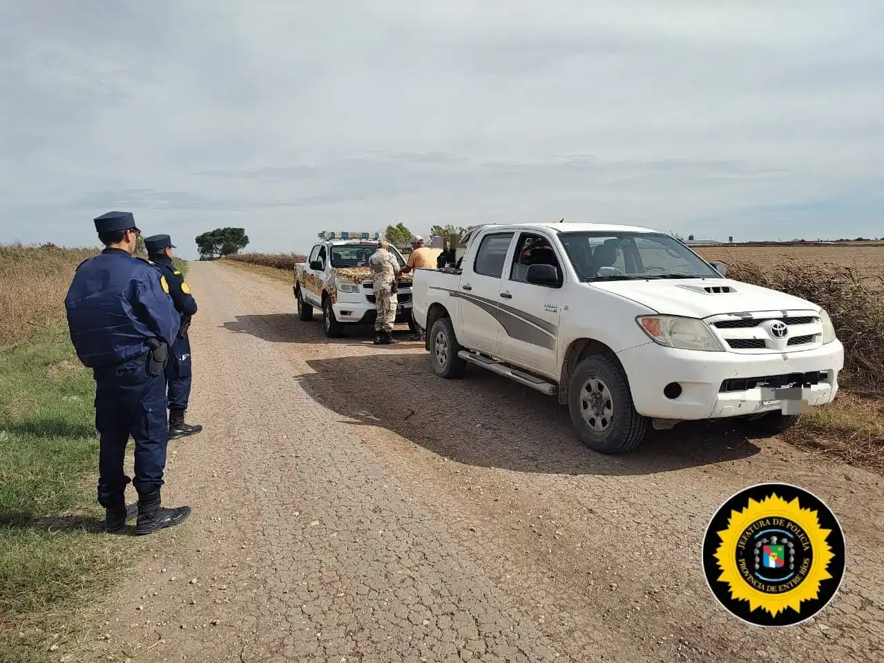 Interceptan a cazadores en caminos rurales de Aldea Grapschental por infringir la Ley de Caza