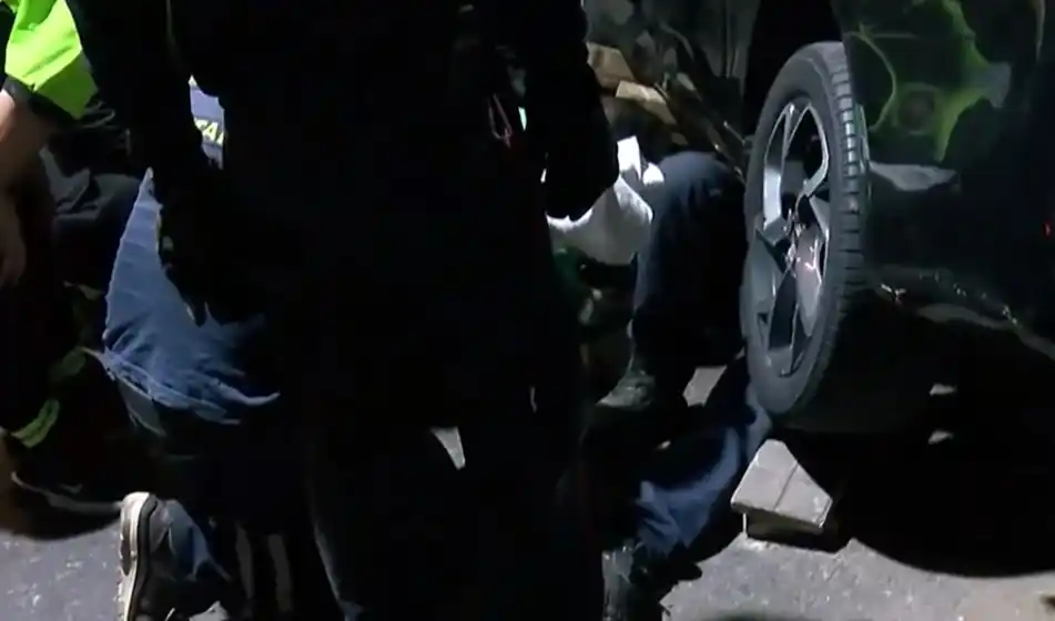 Hay gato encerrado: tras más de 4 horas de trabajos, rescataron a un felino que estaba atrapado en un auto